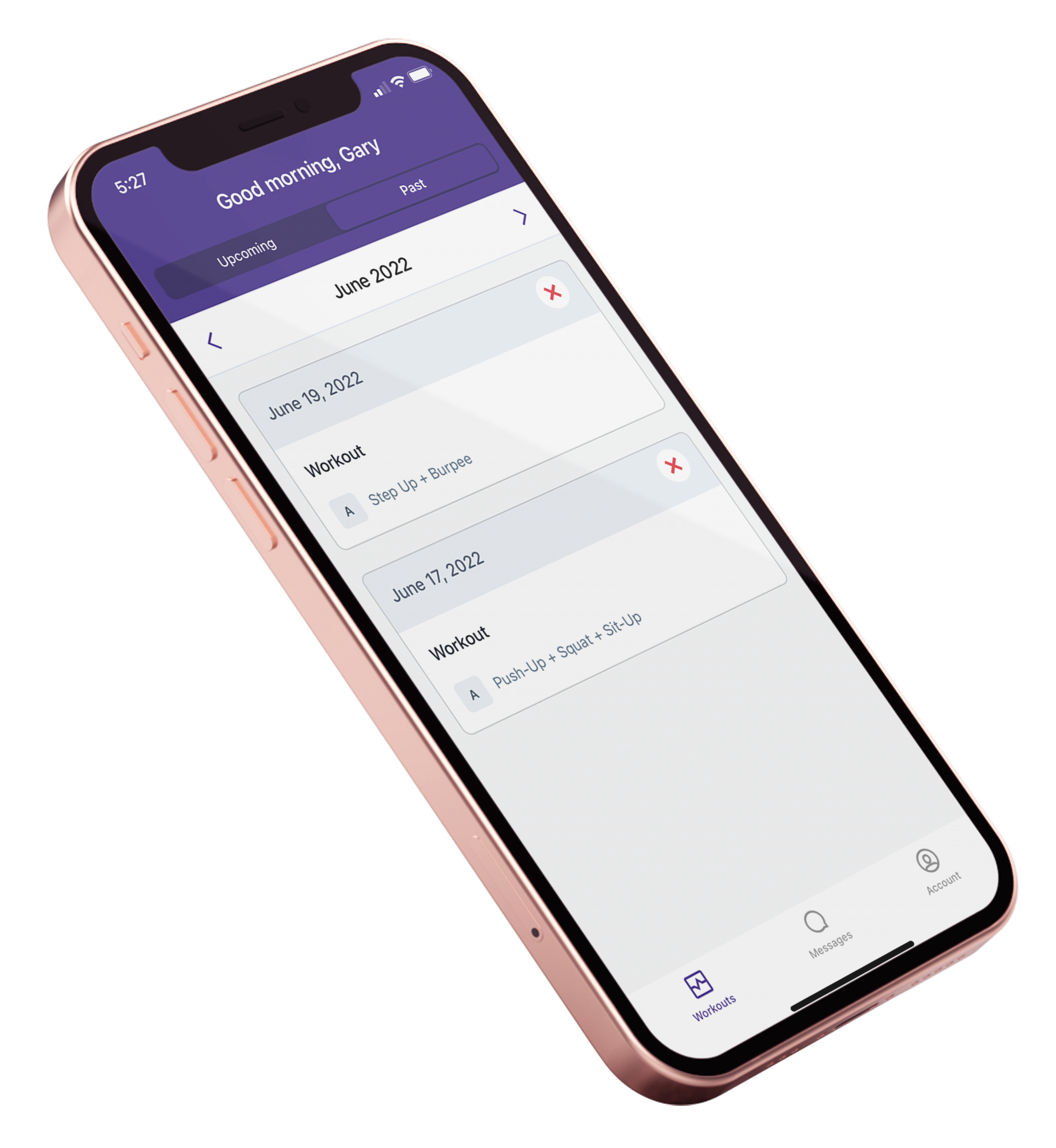 screenshot of TrueCoach