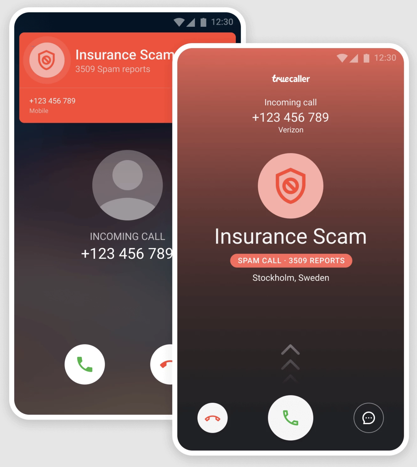 screenshot of Truecaller