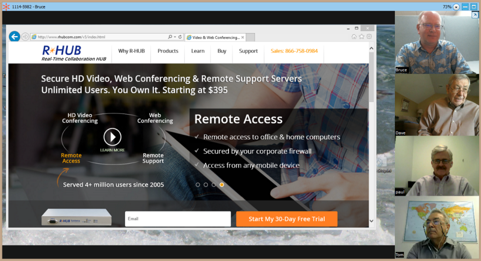 screenshot of TurboMeeting