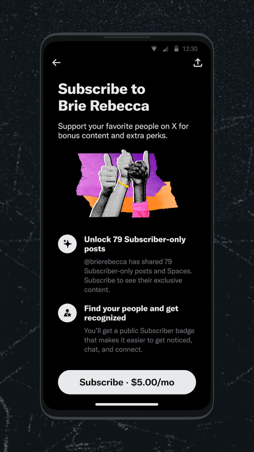 screenshot of Twitter/X