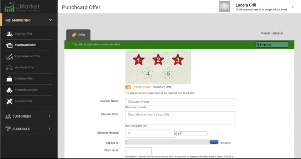screenshot of UMarket