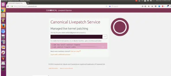 screenshot of Ubuntu