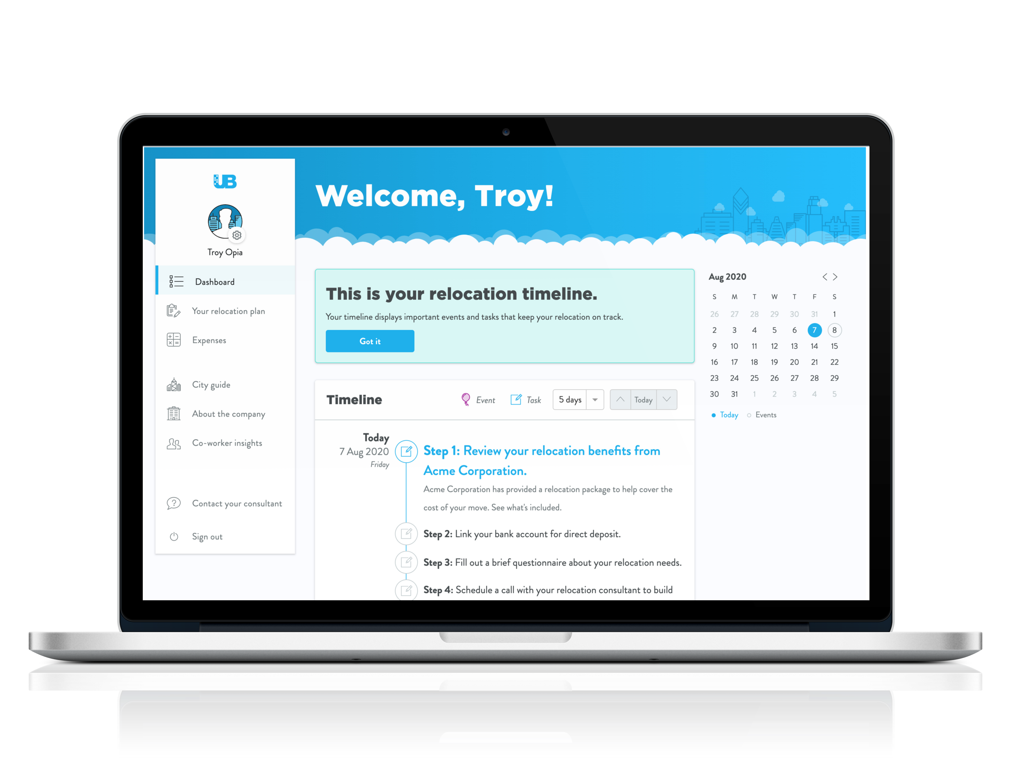 screenshot of UrbanBound