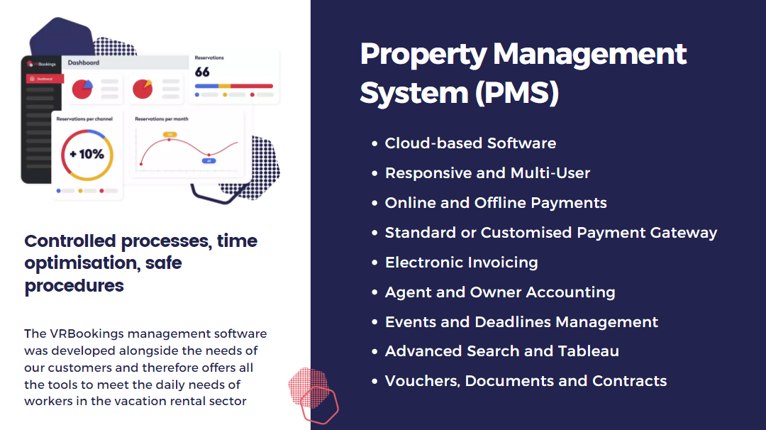 screenshot of VRBookings