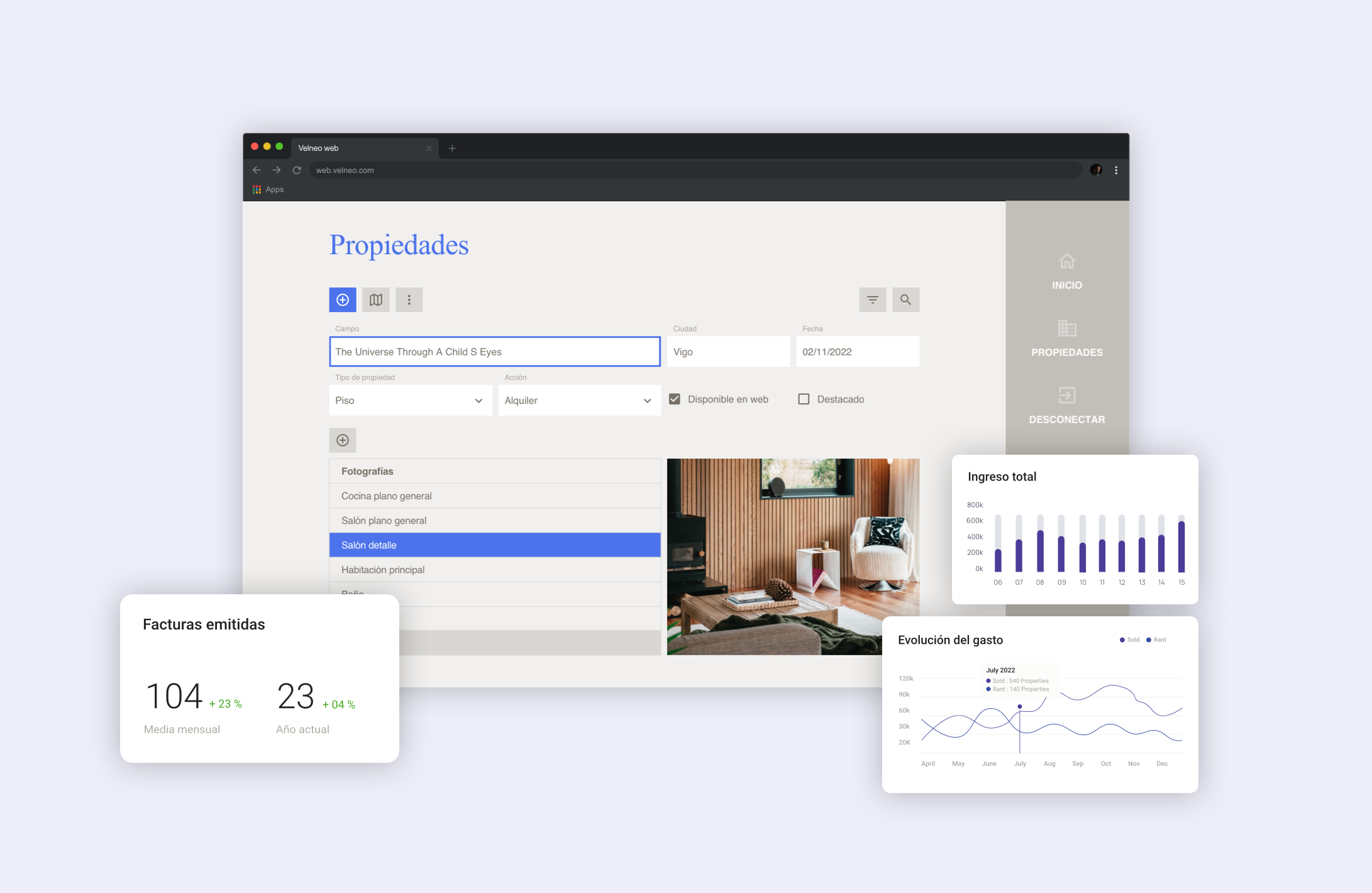 screenshot of Velneo