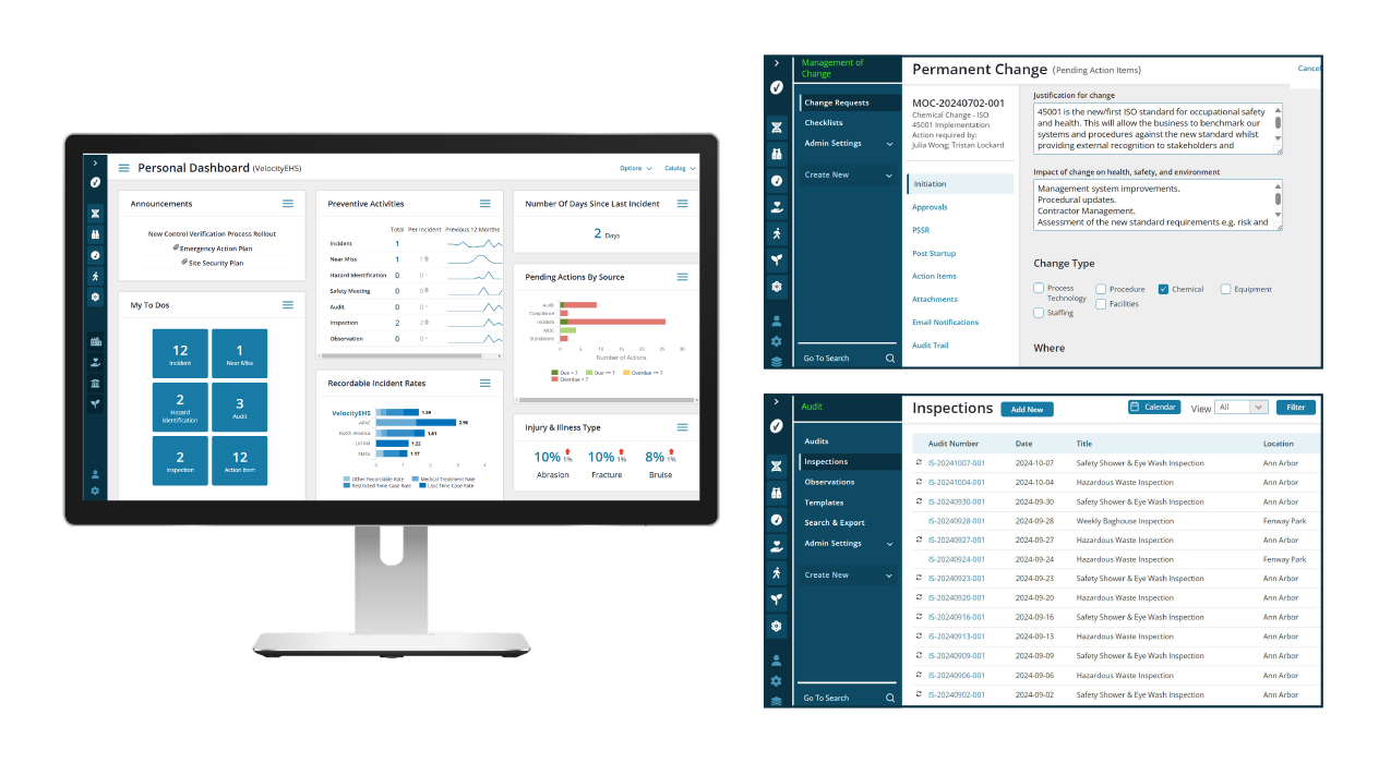 screenshot of VelocityEHS
