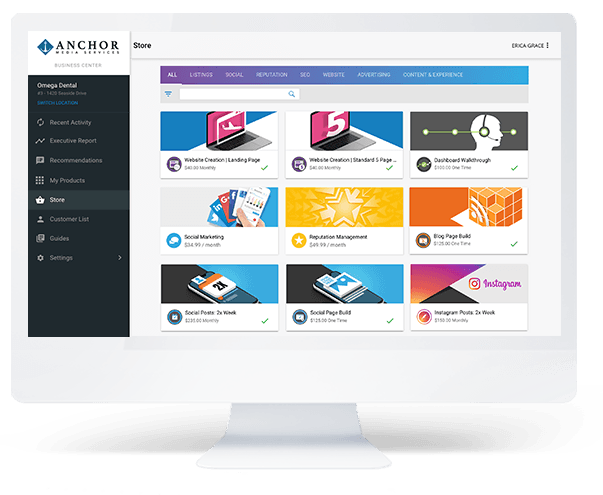 screenshot of Vendasta