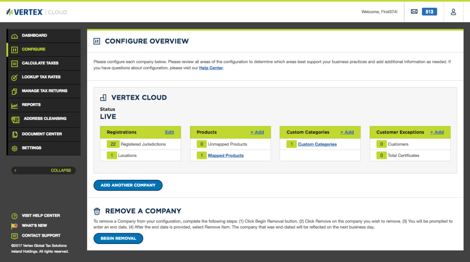 screenshot of Vertex