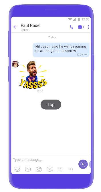 screenshot of Viber