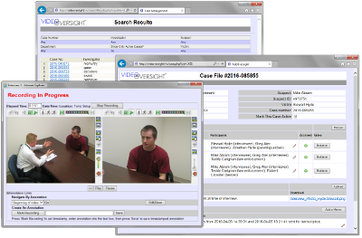 screenshot of VideOversight