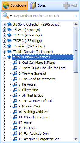 screenshot of VideoPsalm