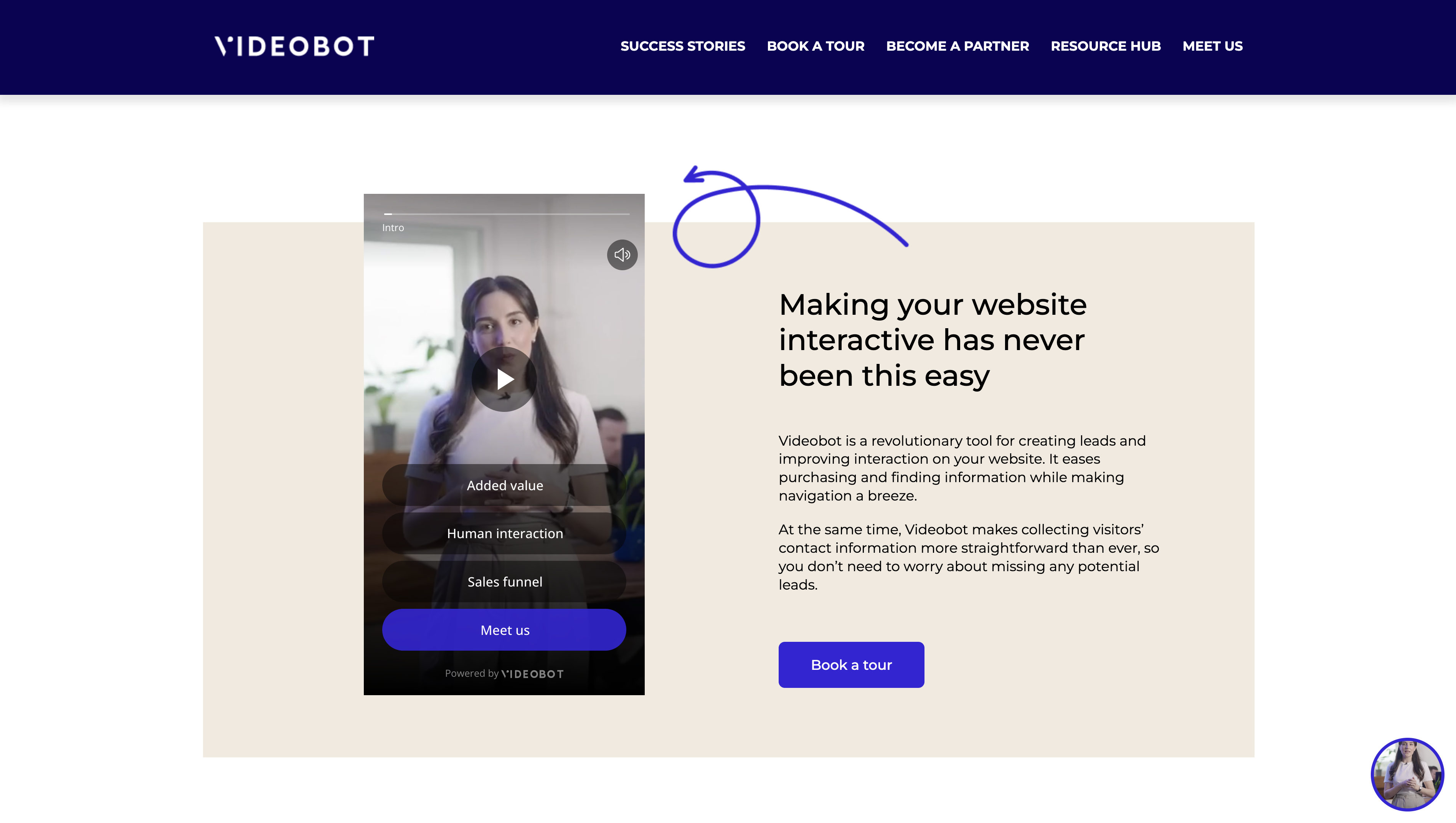 screenshot of Videobot