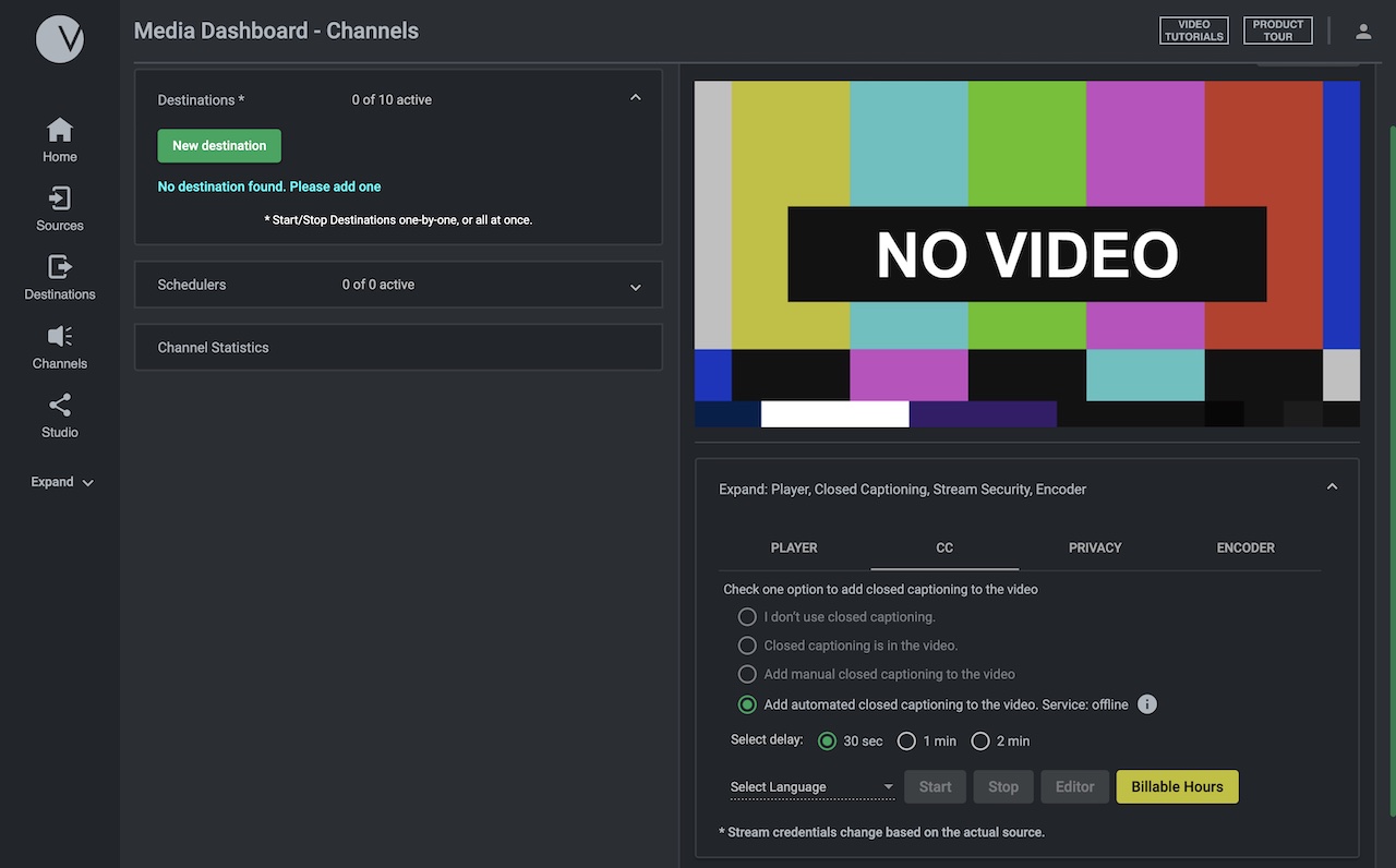 screenshot of Videolinq