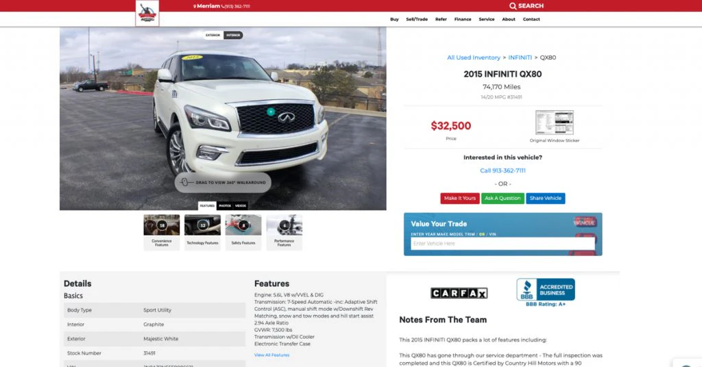 screenshot of VinCue