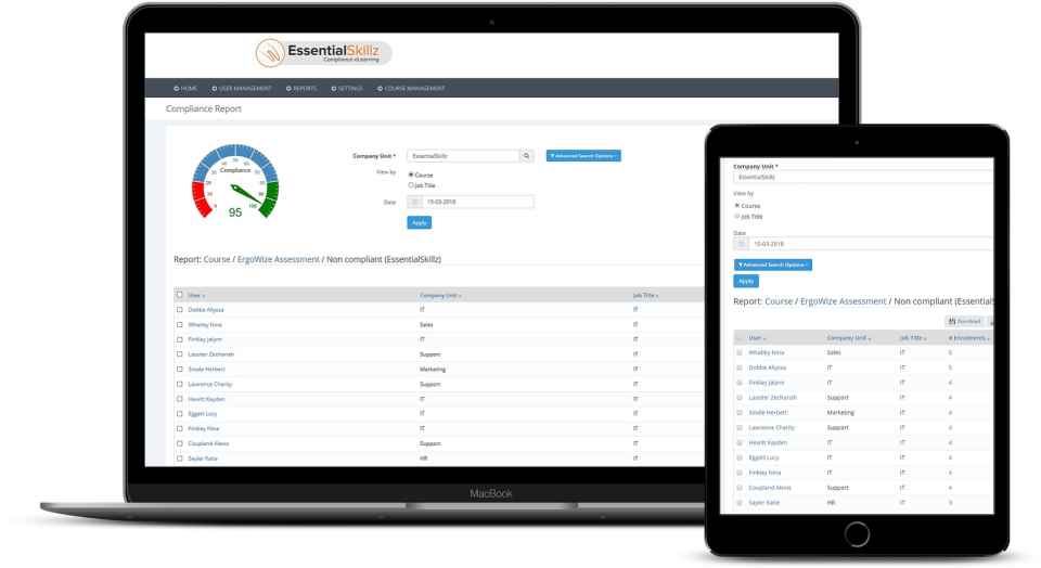 screenshot of VinciWorks
