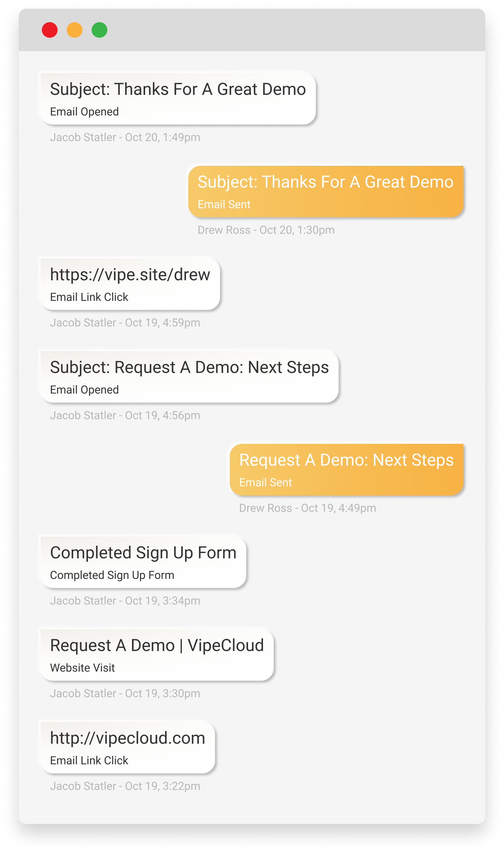 screenshot of VipeCloud