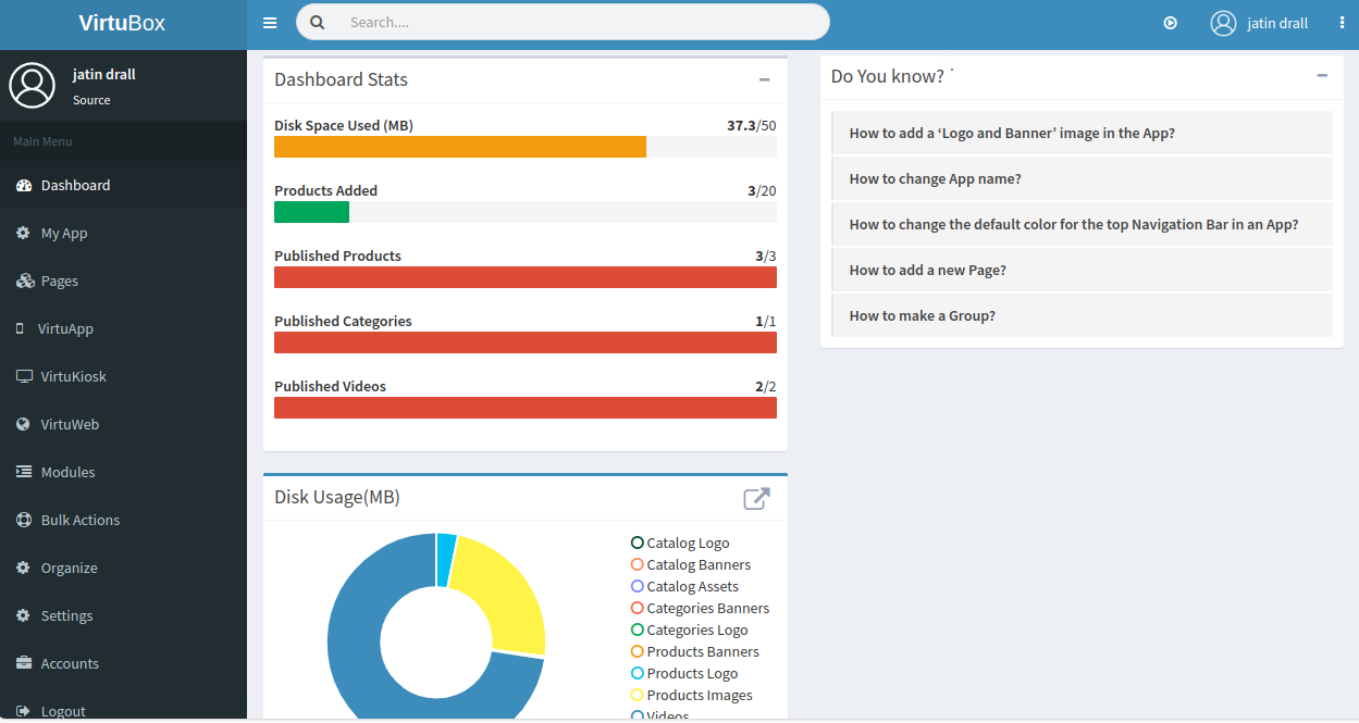 screenshot of VirtuKiosk