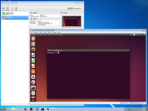 screenshot of VirtualBox