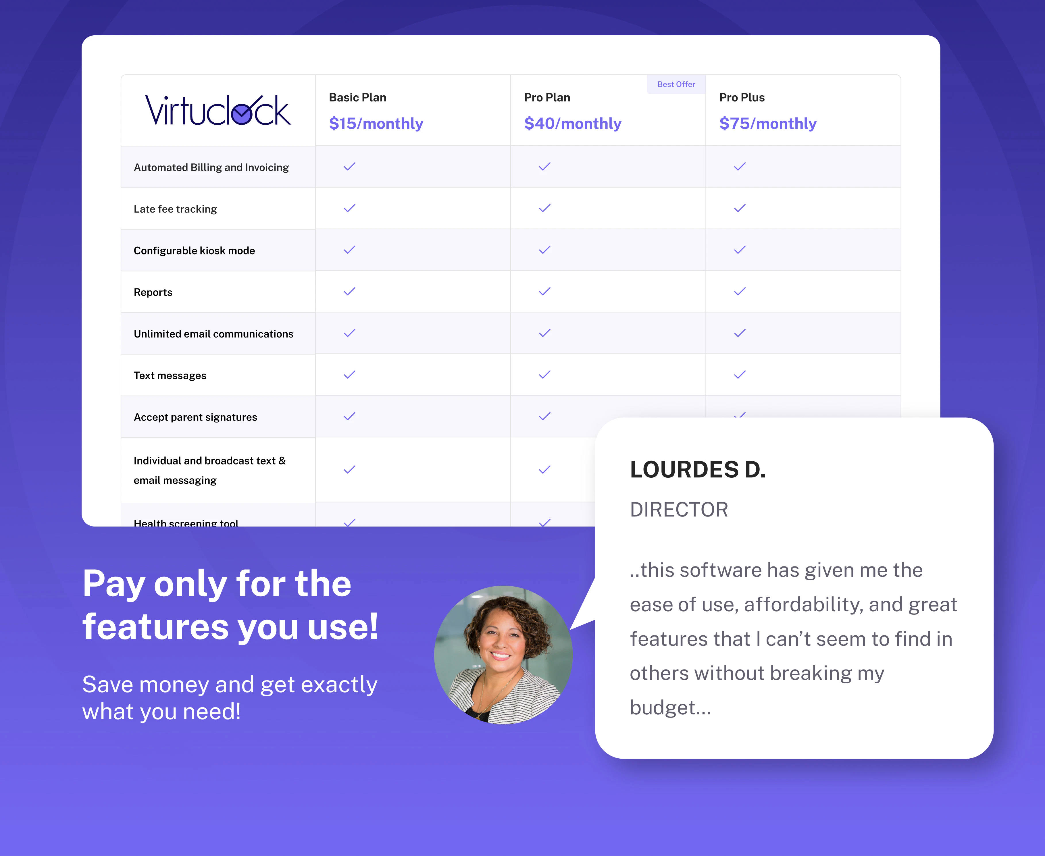 screenshot of Virtuclock
