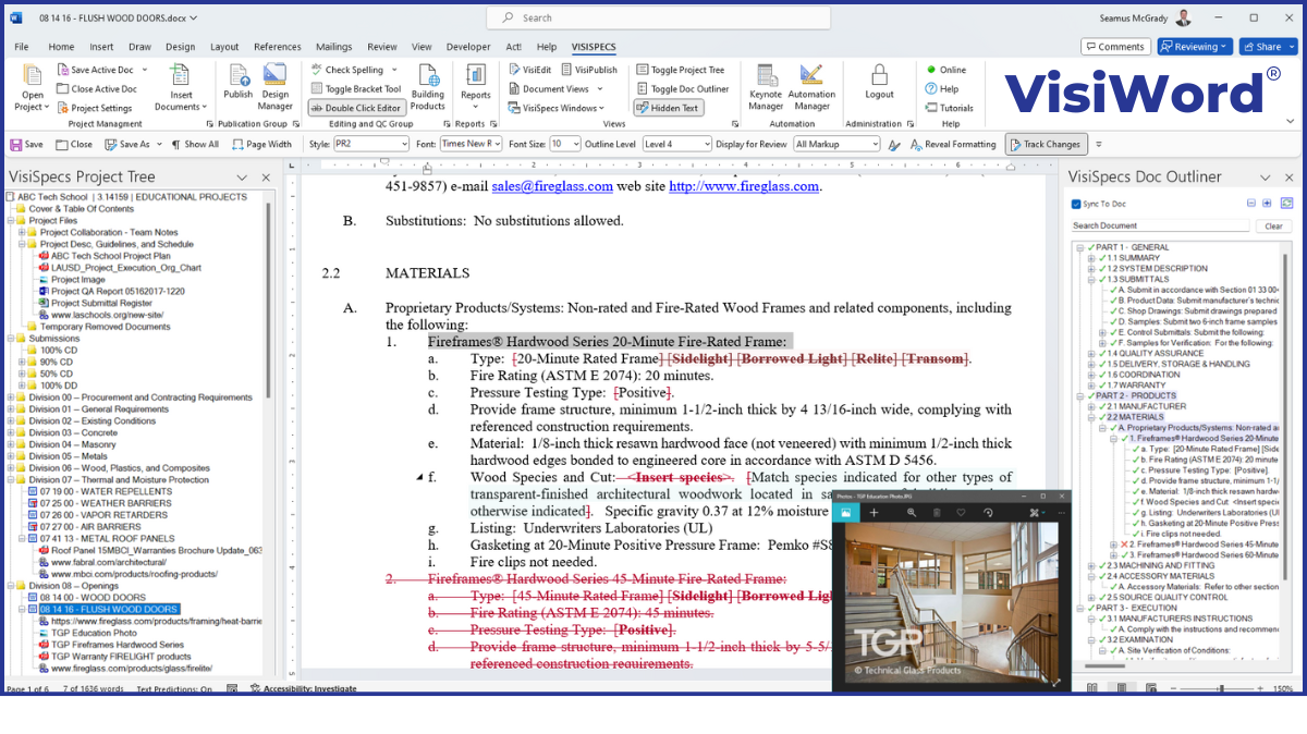 screenshot of VisiSpecs