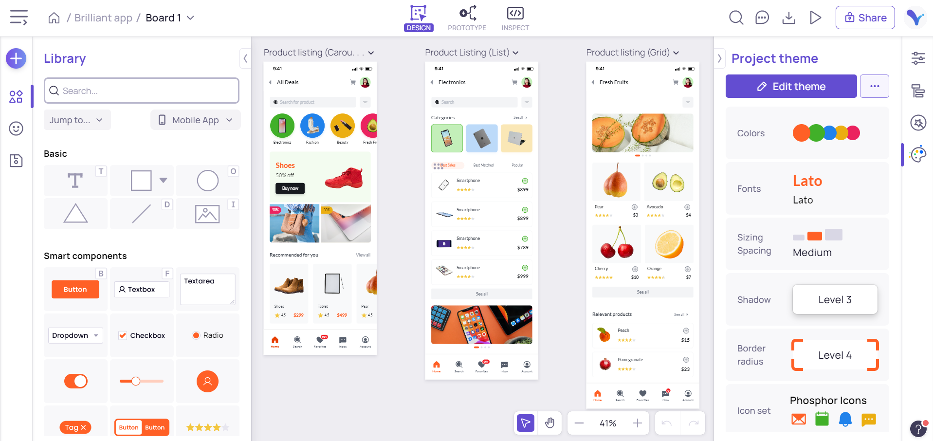 screenshot of Visily