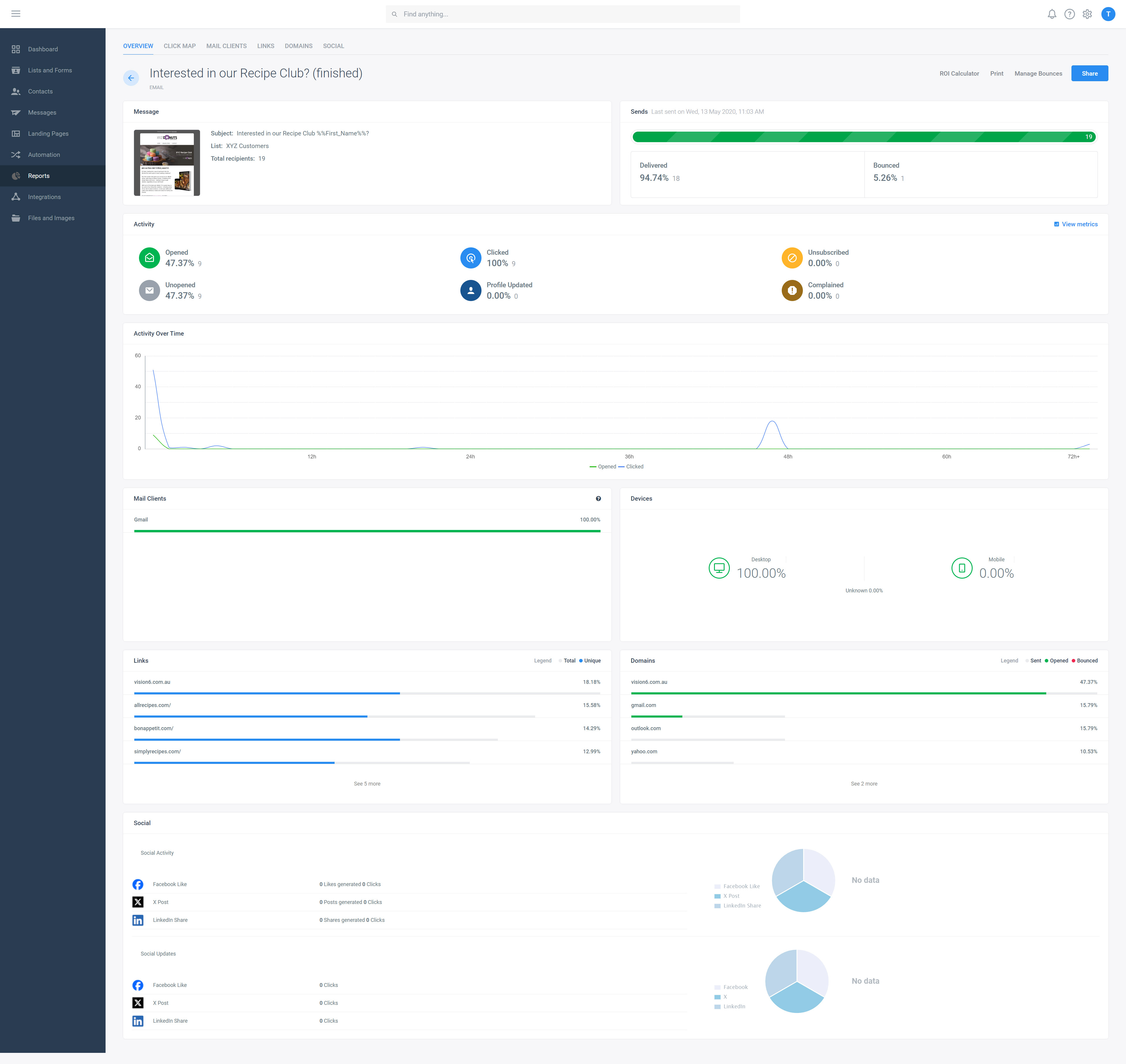 screenshot of Vision6