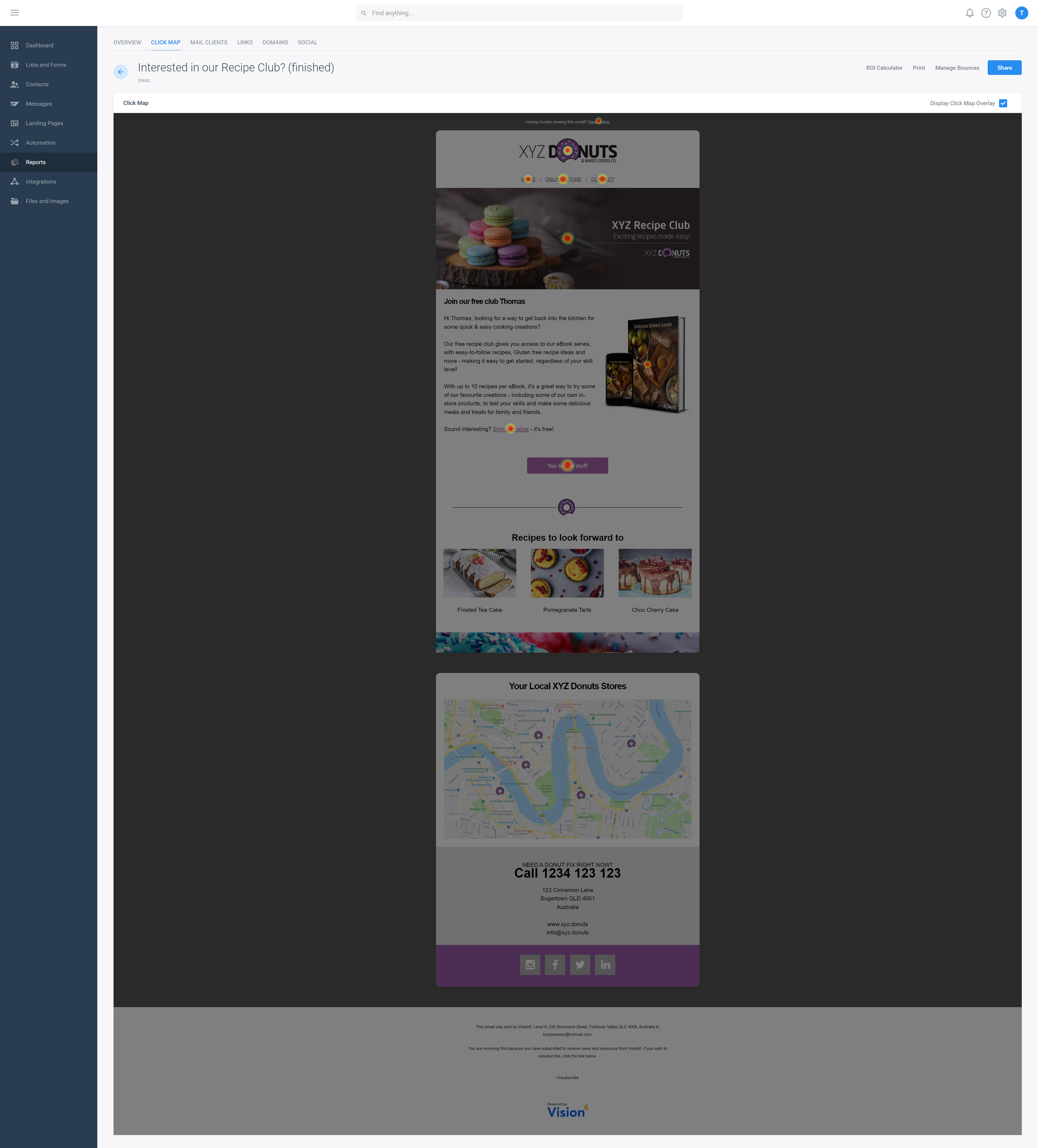 screenshot of Vision6