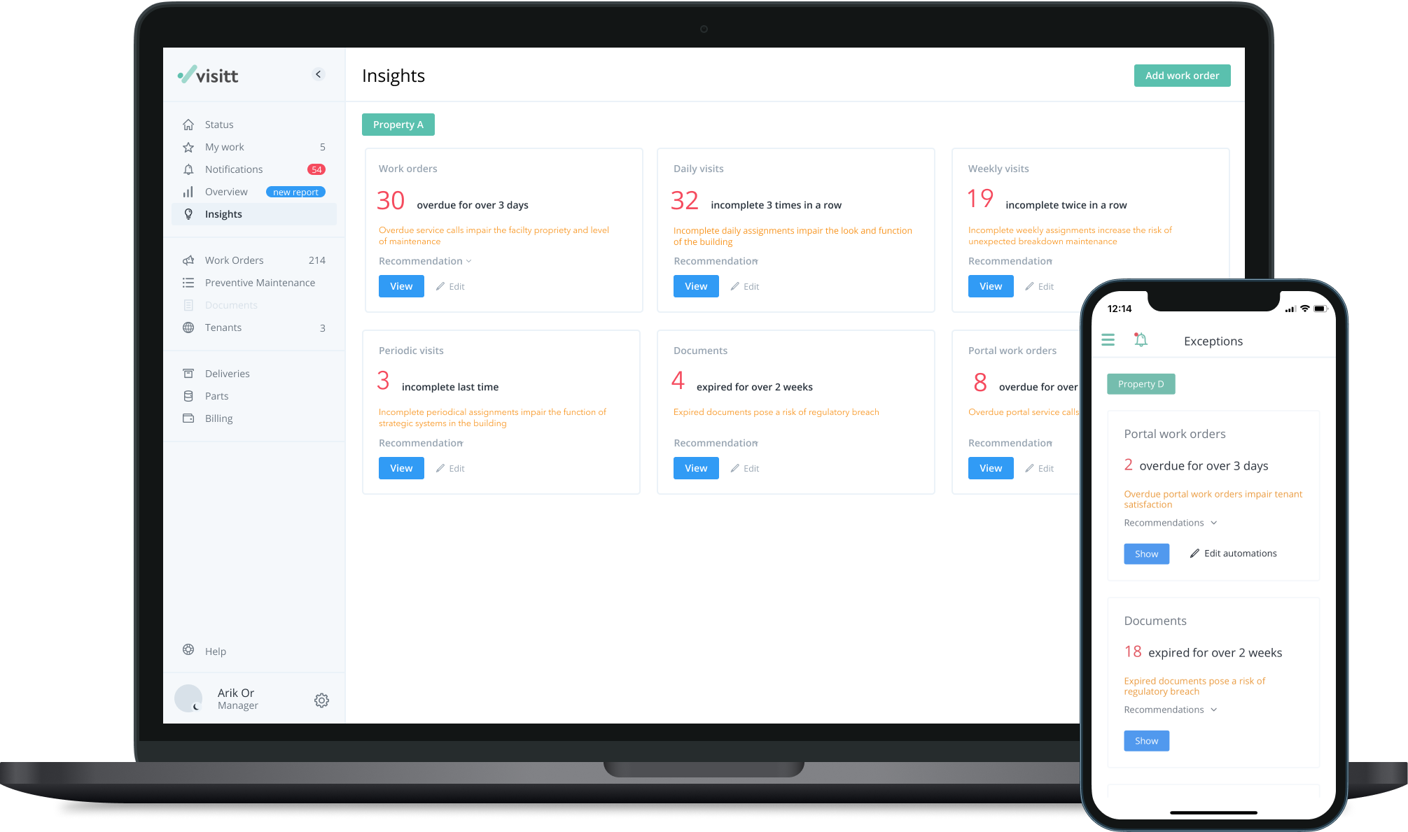 screenshot of Visitt