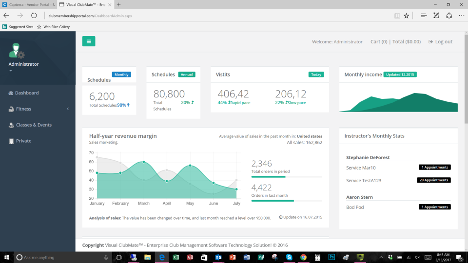 screenshot of VisualClubMate