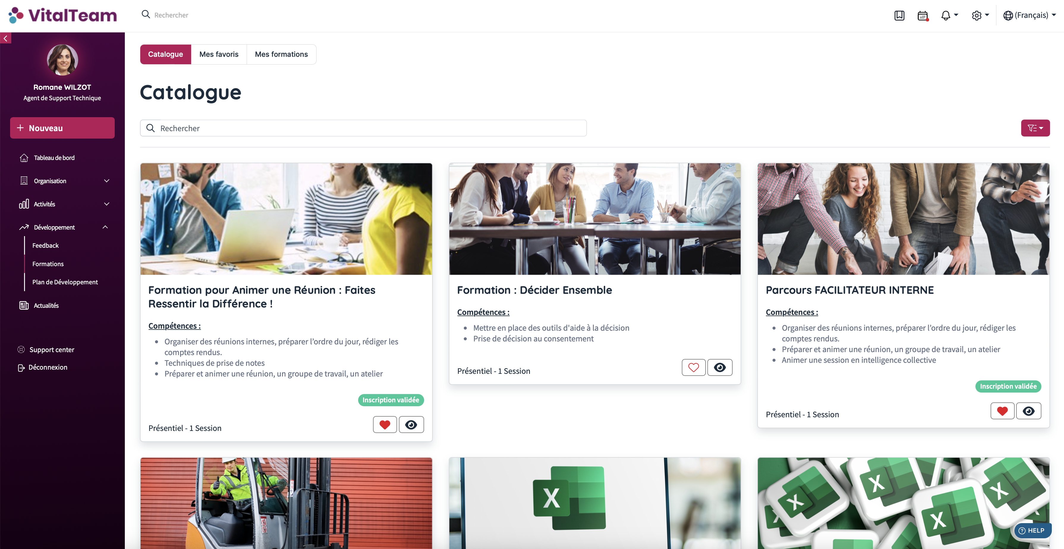 screenshot of VitalTeam