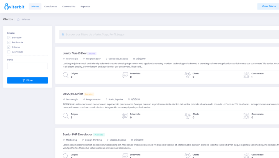 screenshot of Viterbit