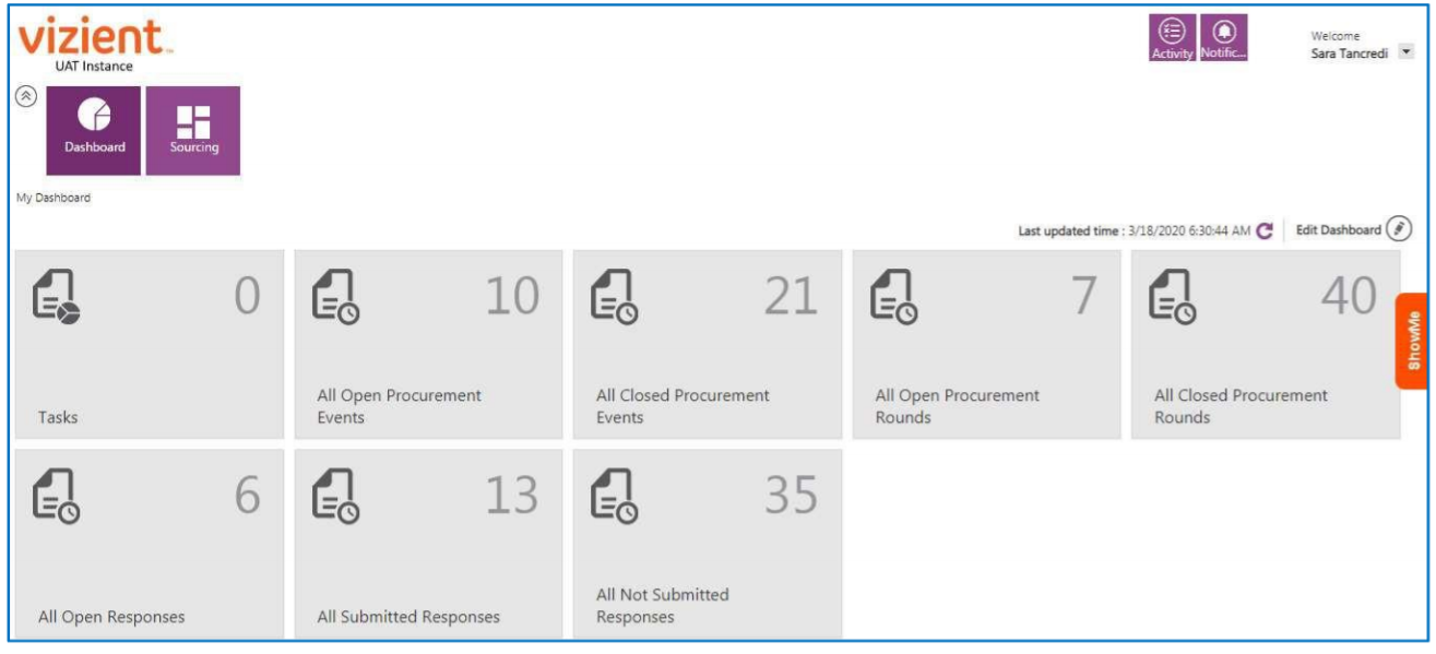 screenshot of Vizient