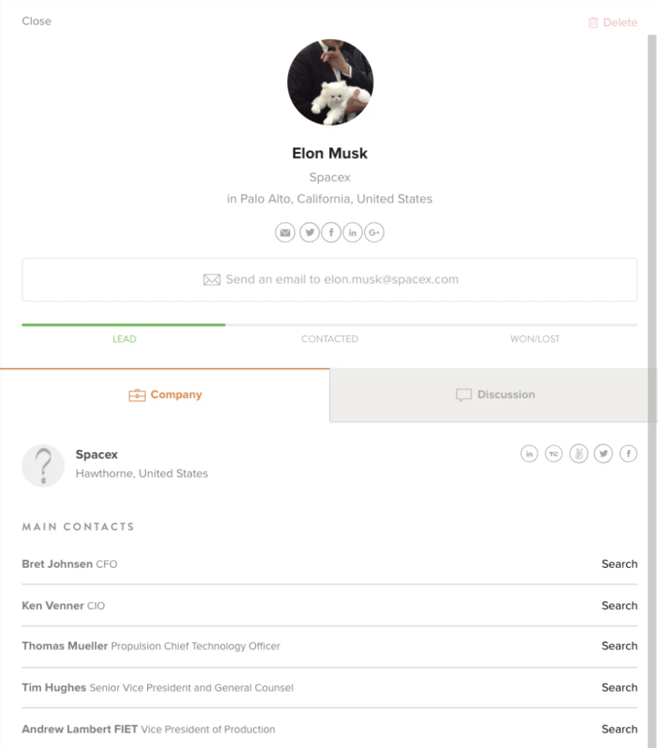 screenshot of VoilaNorbert