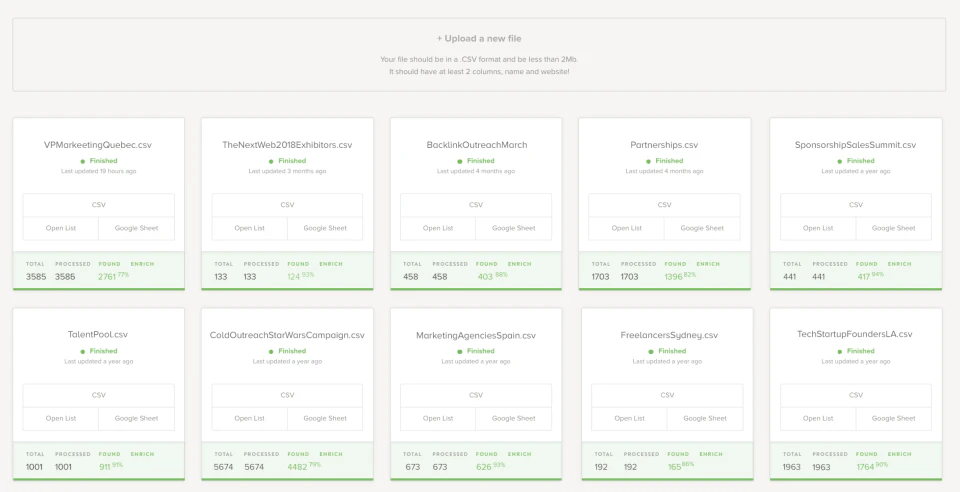 screenshot of VoilaNorbert