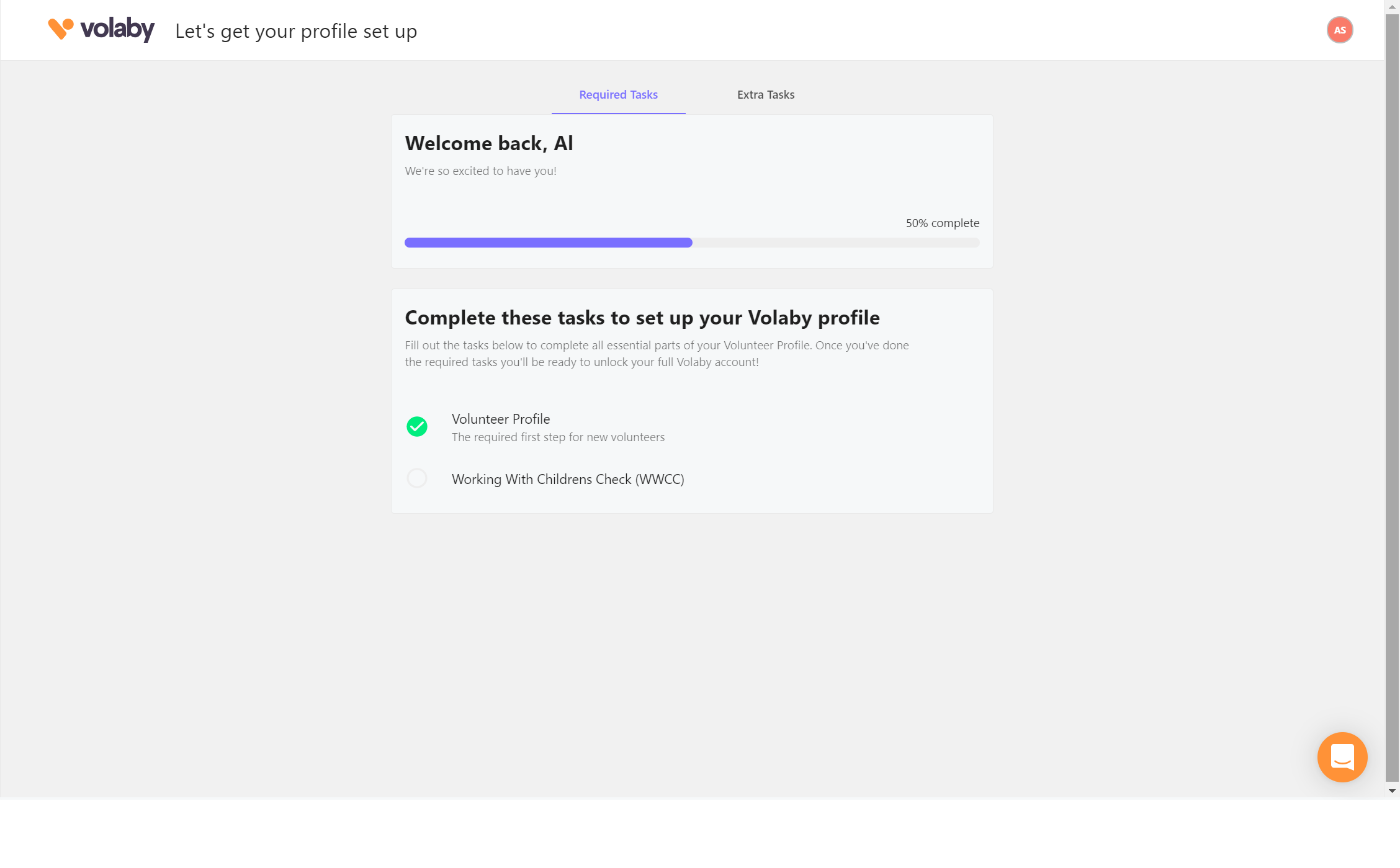 screenshot of Volaby