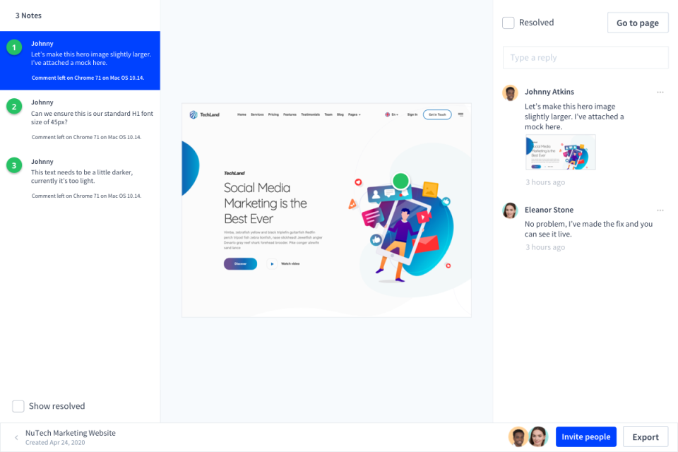 screenshot of Volley