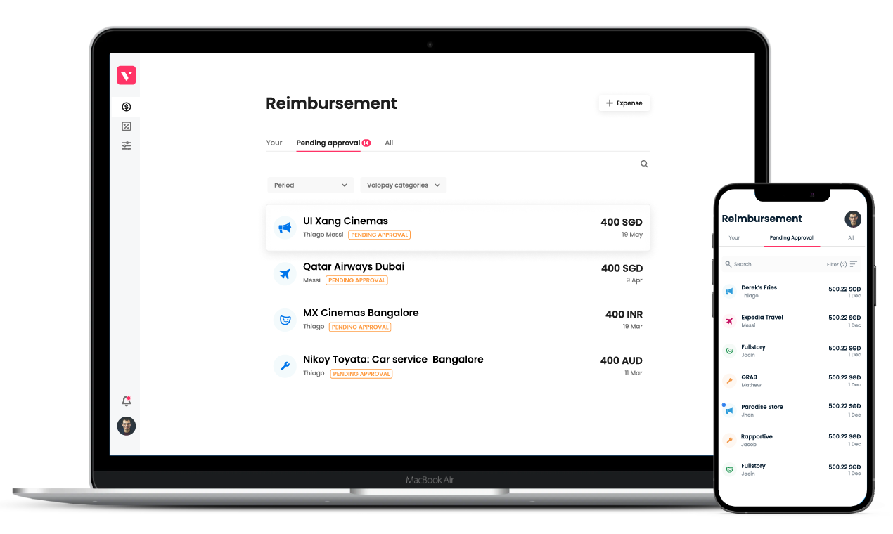 screenshot of Volopay