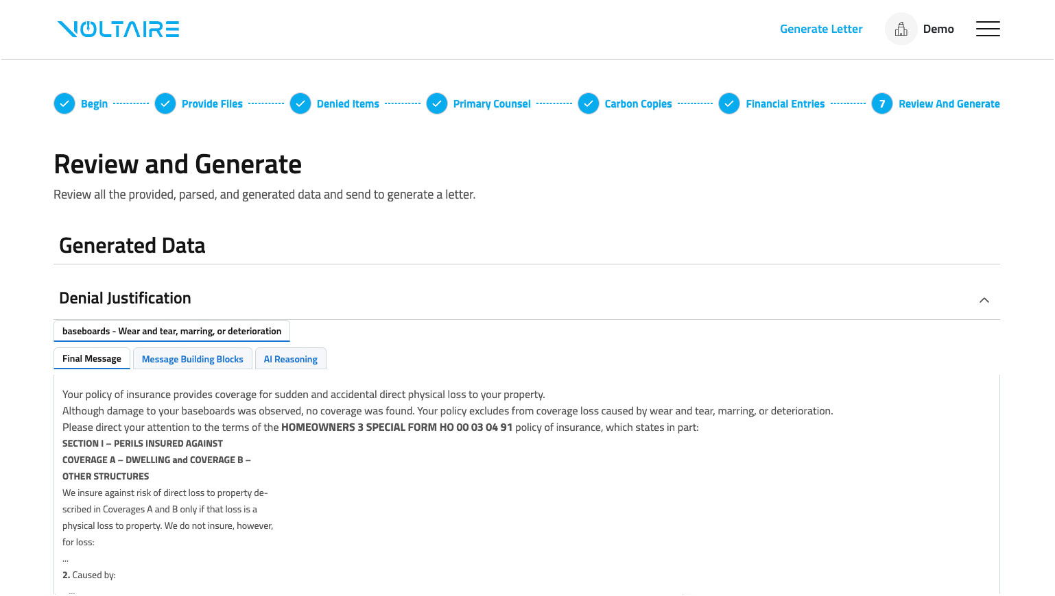 screenshot of Voltaire