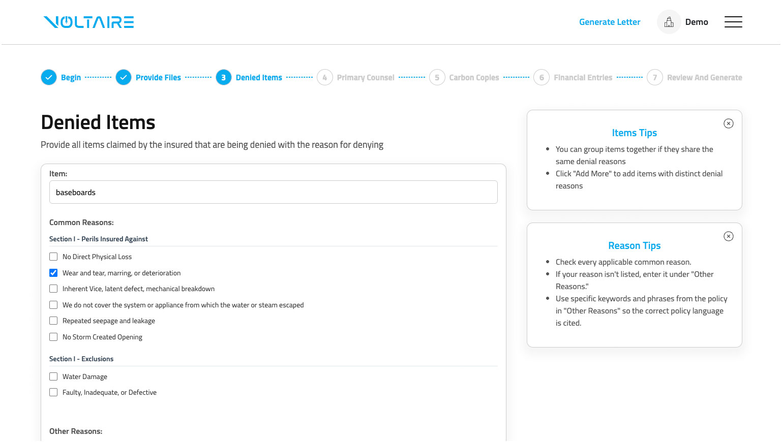 screenshot of Voltaire