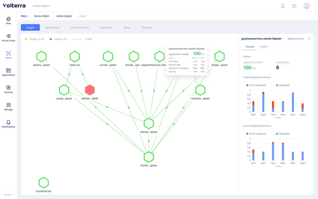screenshot of Volterra