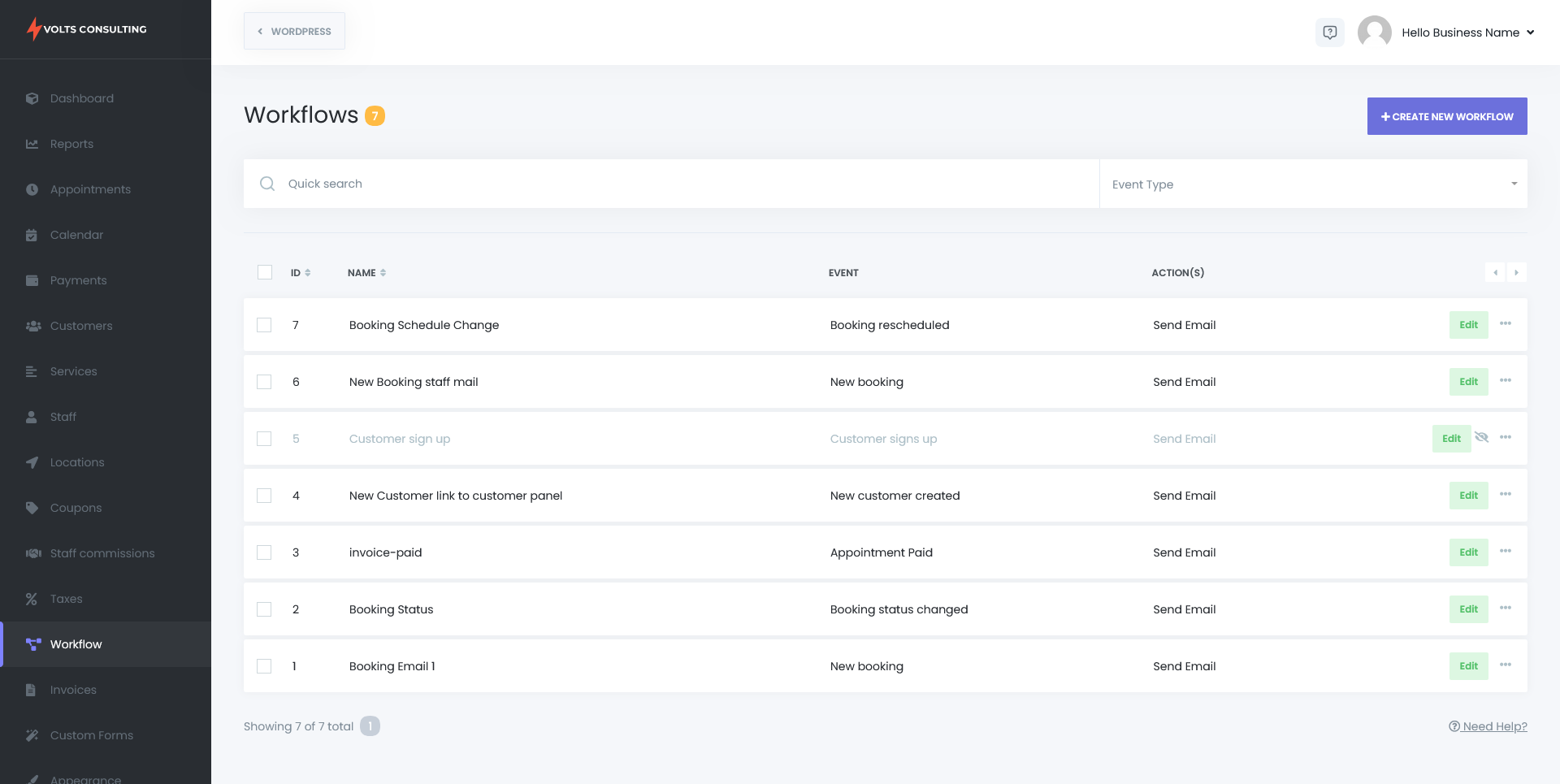 screenshot of VoltsBook