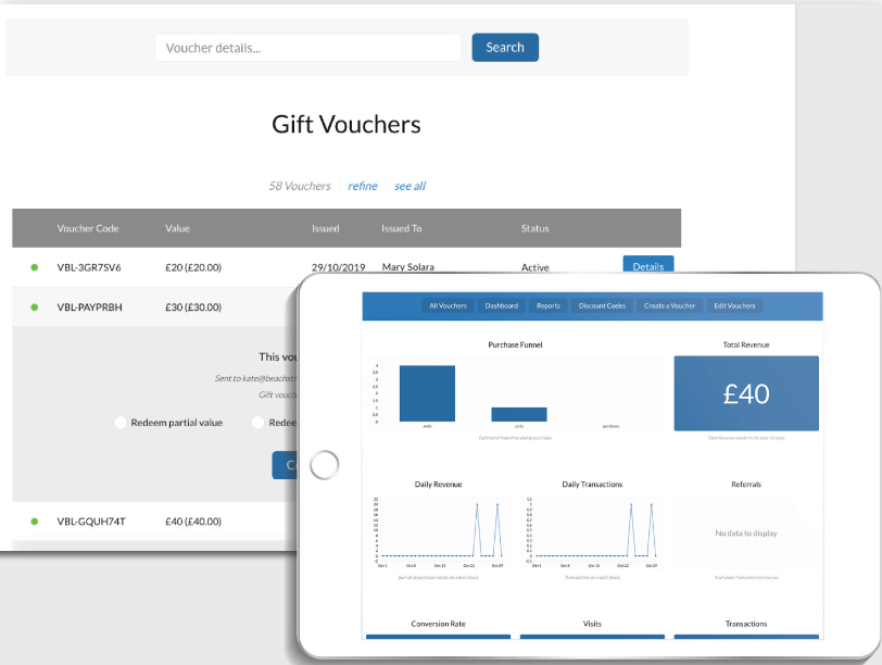screenshot of Vouchable