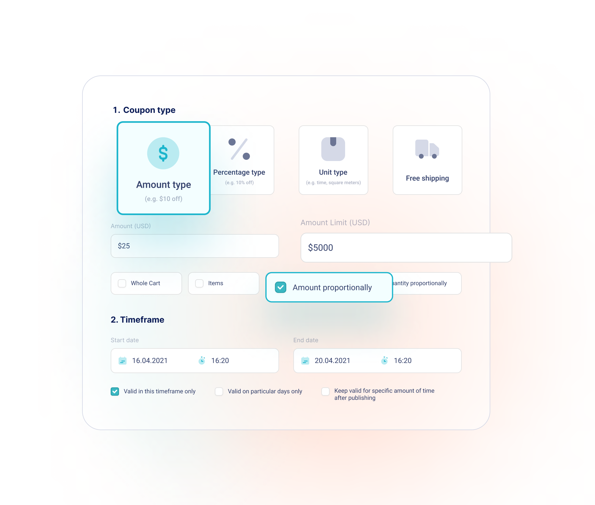 screenshot of Voucherify