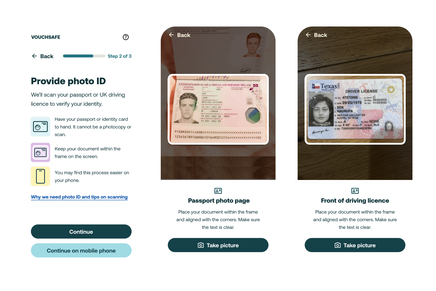 screenshot of Vouchsafe