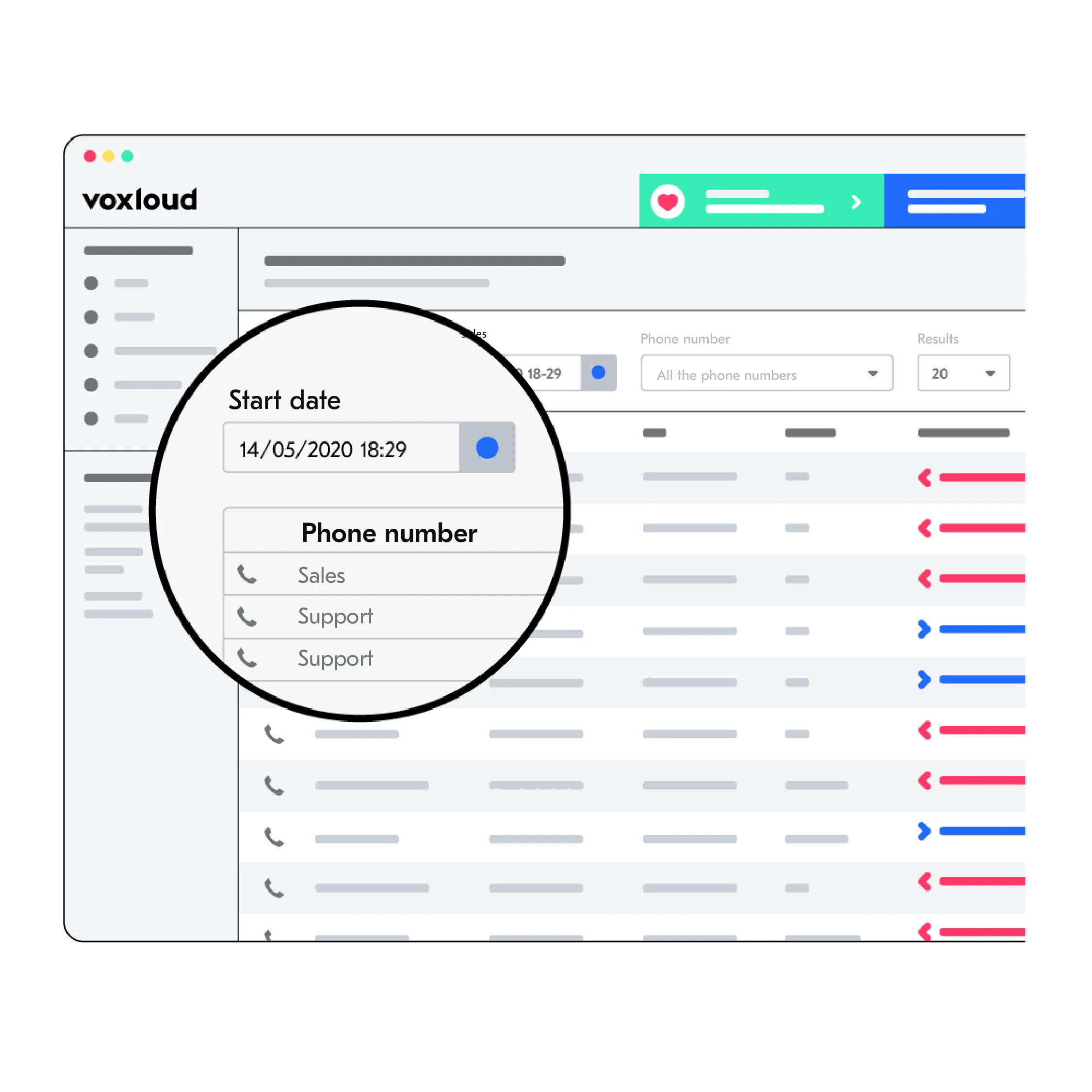 screenshot of Voxloud