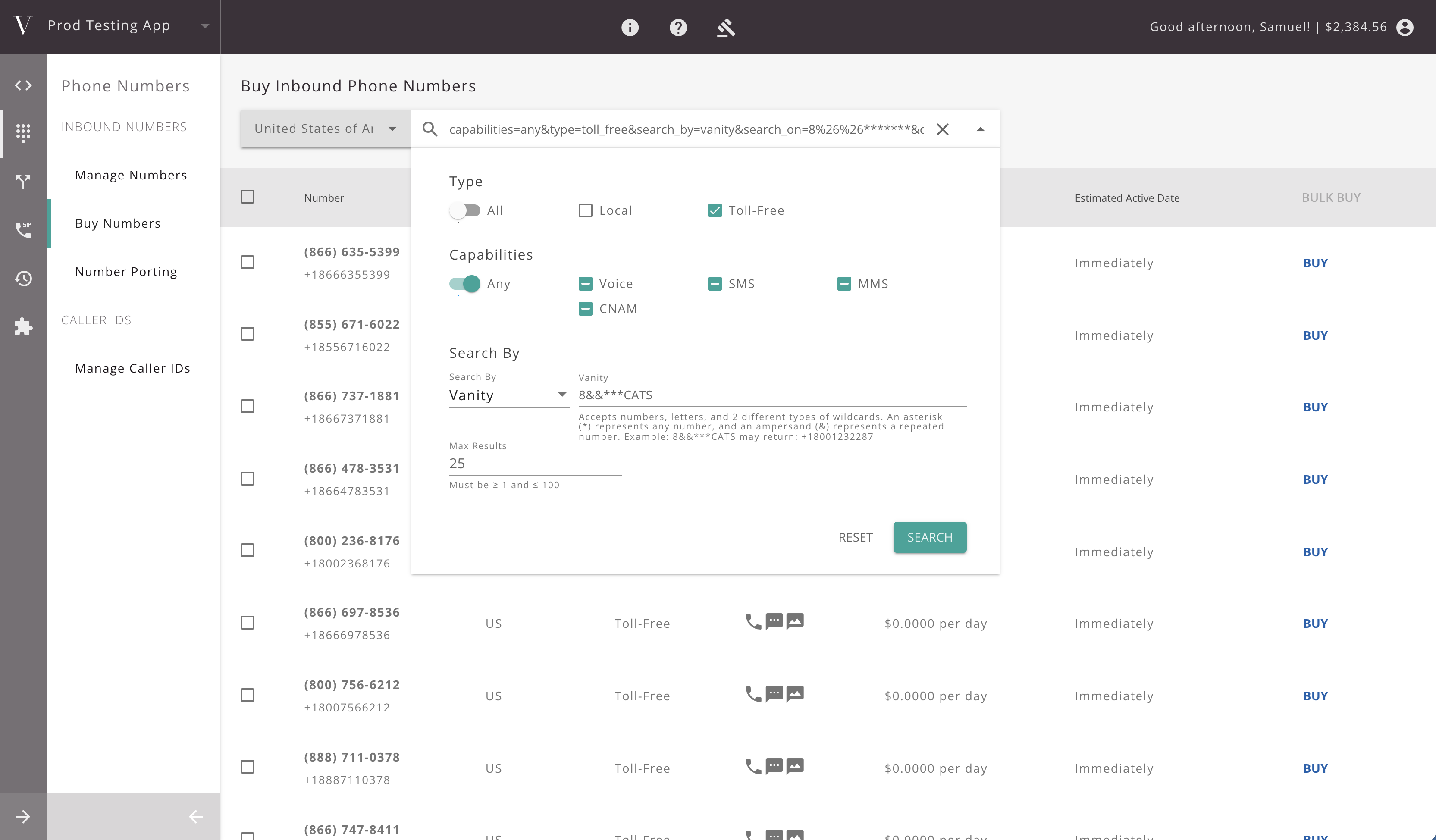 screenshot of Voxology