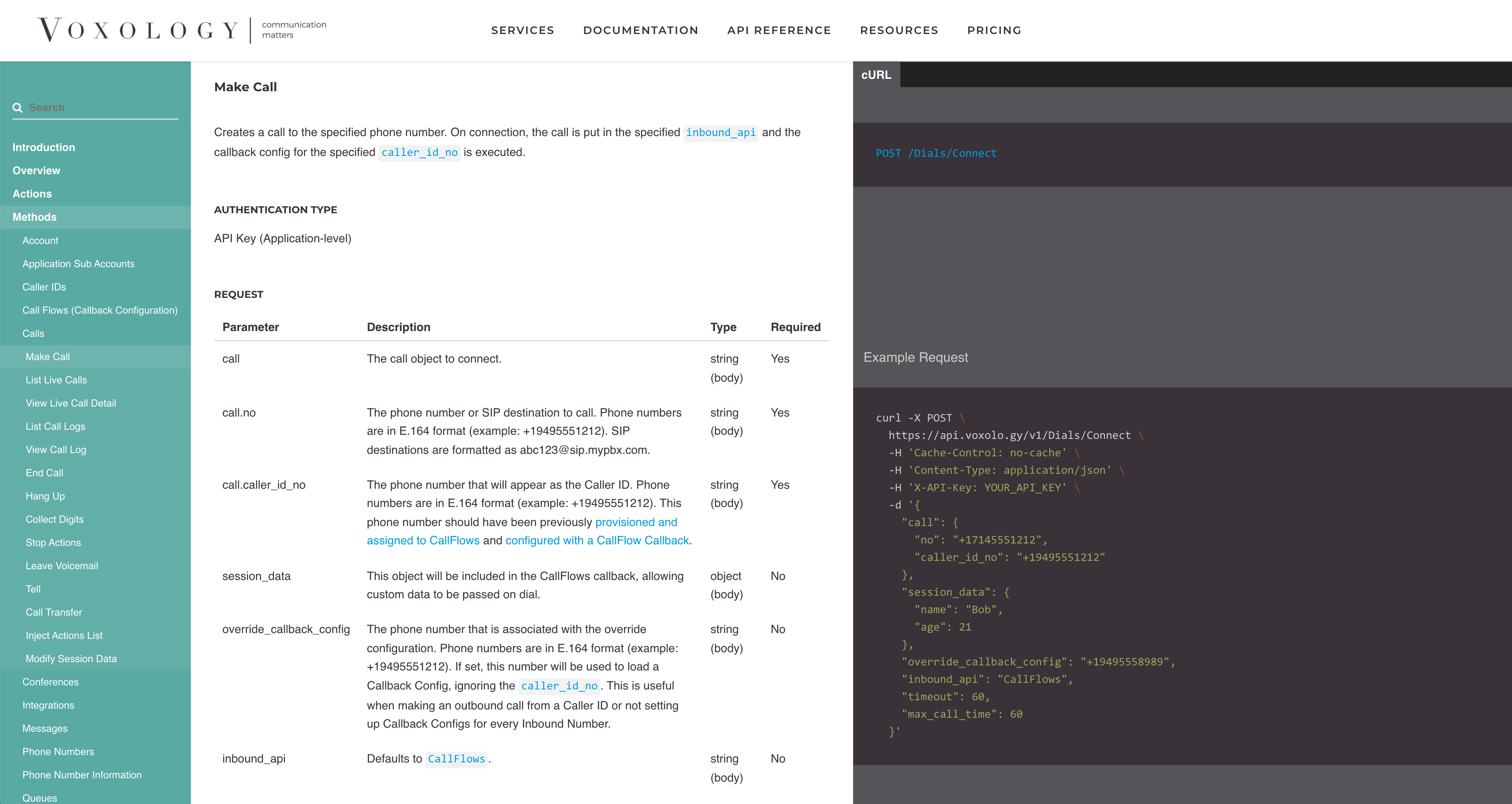 screenshot of Voxology