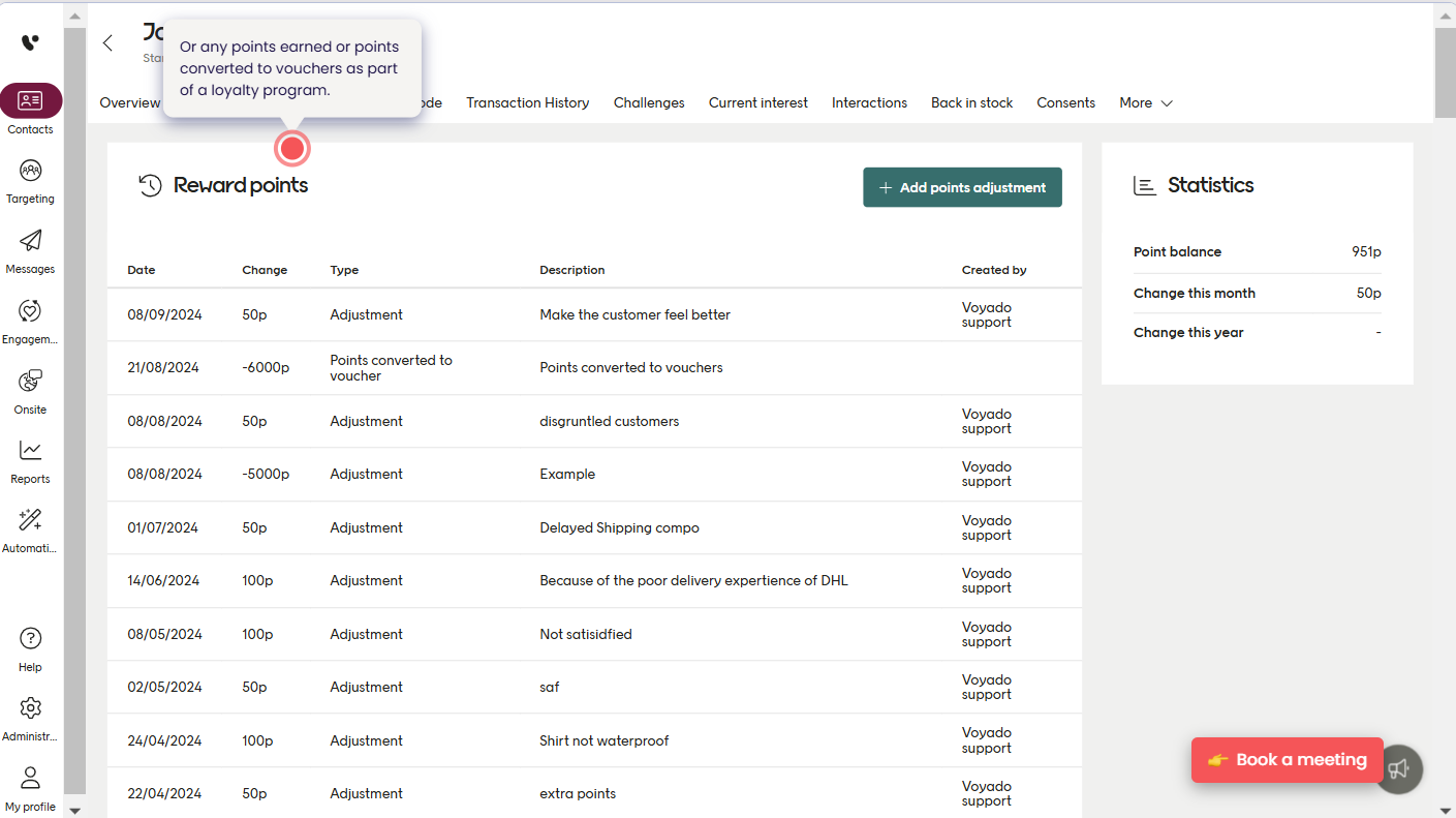 screenshot of Voyado