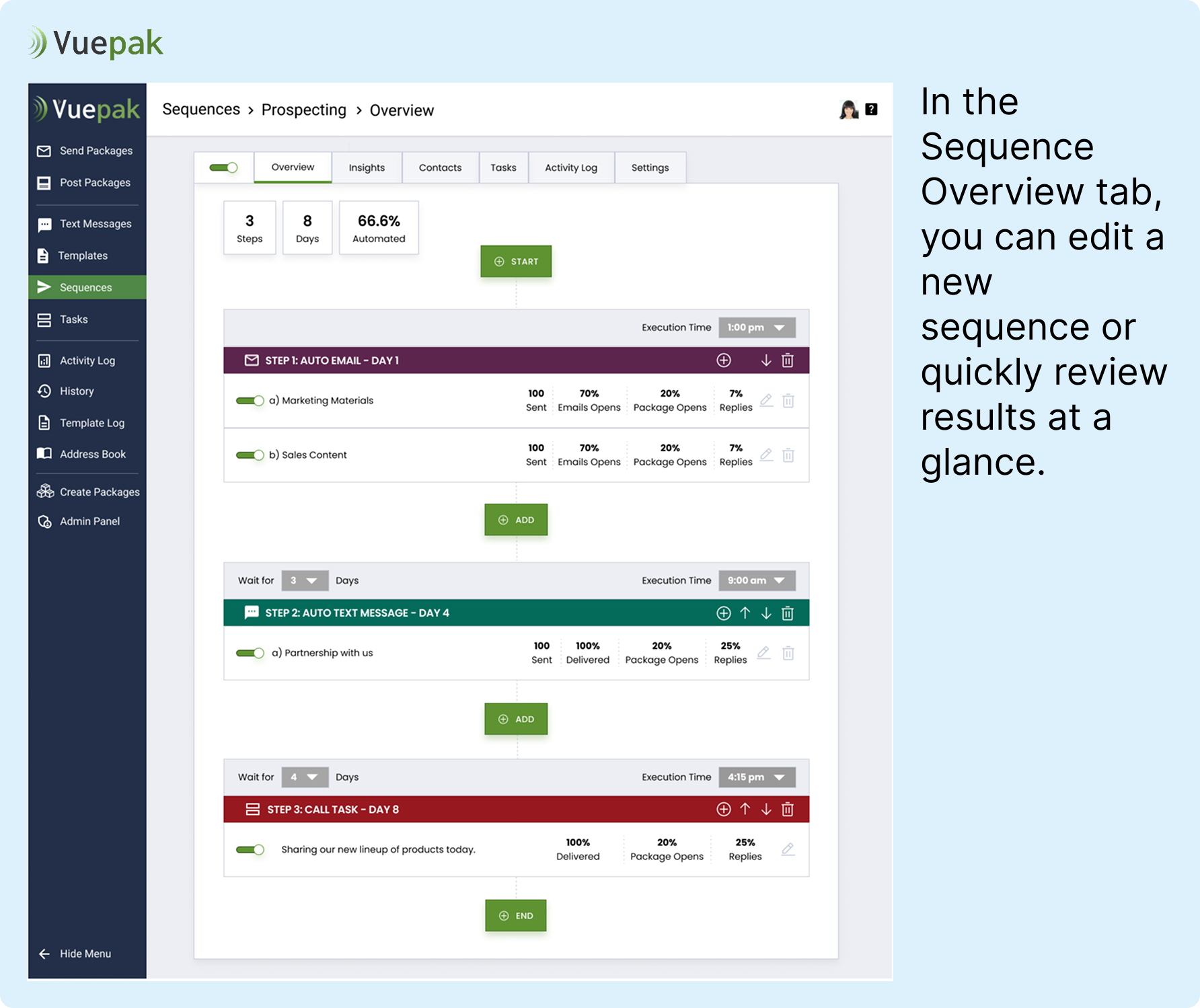 screenshot of Vuepak