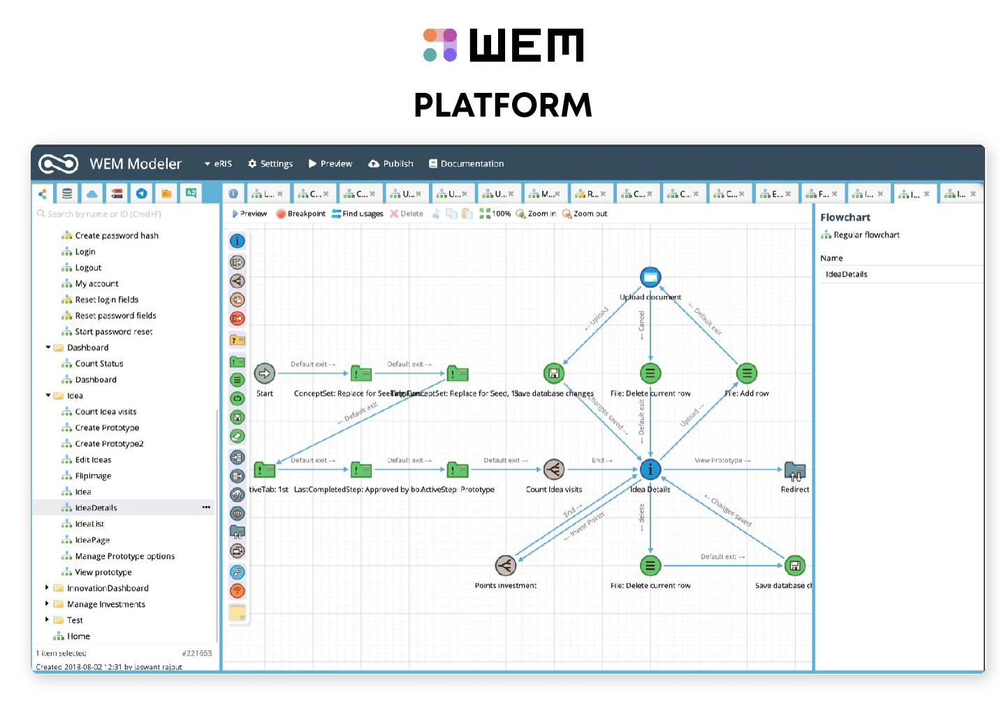 screenshot of WEM